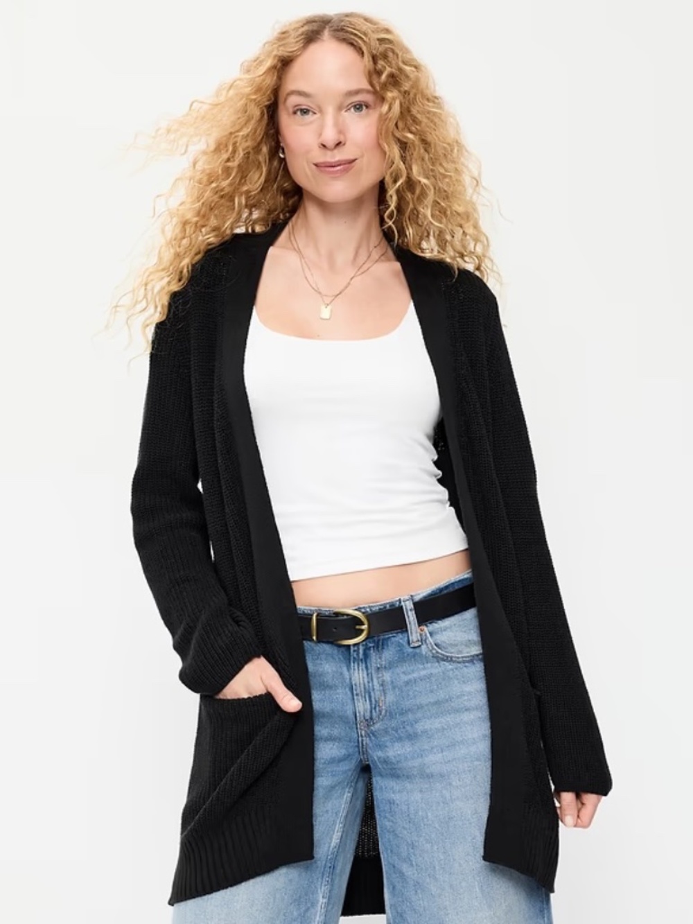 Old Navy Boyfriend Cardigan in Blackjack | Size XS